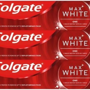 Colgate Max White One Whitening Toothpaste, Teeth Whitening Toothpaste with a Clinically Proven Formula 75ml (Pack of 3)