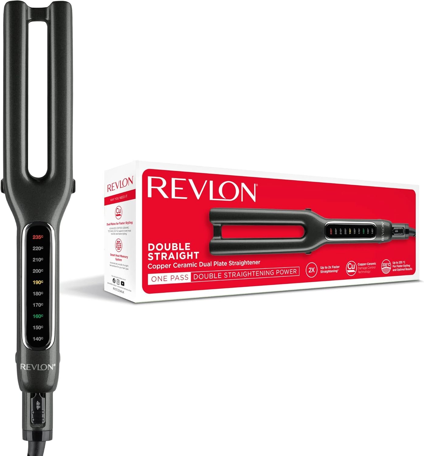 Revlon Double Straight Styling Iron – Salon-Quality Results at Home