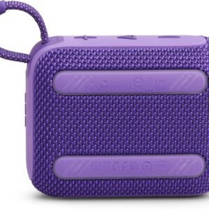 JBL GO 4 Ultra-Portable Bluetooth Speaker with Big Pro Sound and Punchy Bass, PlaytimeBoost, Waterproof Design and 7-Hour Playtime